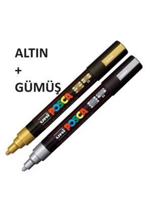 Uni Posca 2'li Marker Pc-5m (1.8-2.5mm) Poska Pc5m Pc - 5m