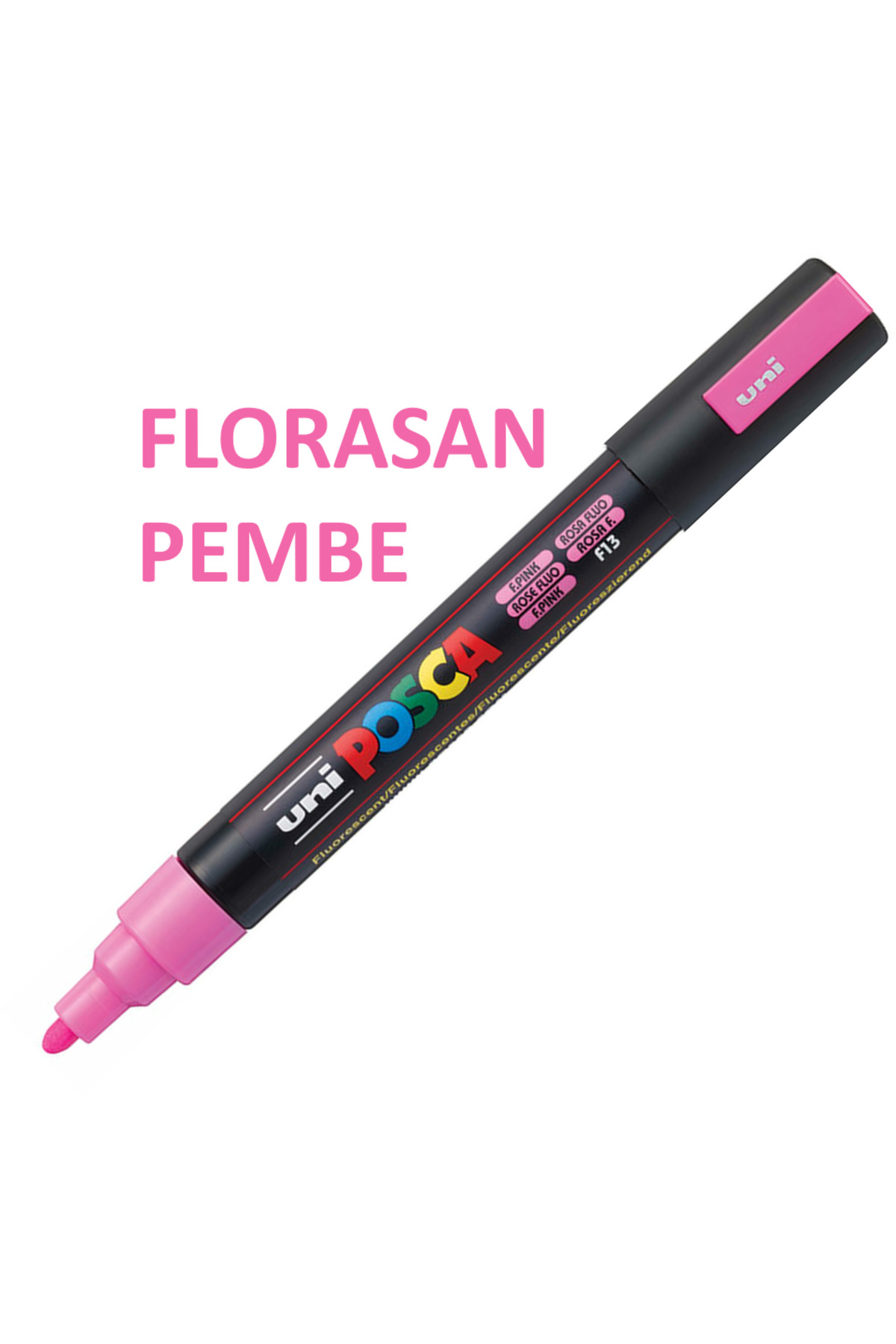 Posca Fluorescent Pink Marker Pc-5m (1.8-2.5mm) Poska Pc5m Pc - 5m