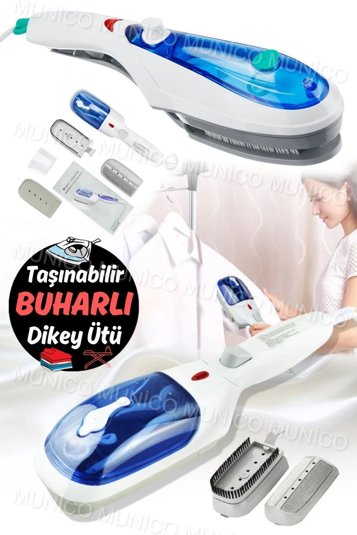 teknotrust-220-240V Ideal Clothes Flat Iron Compact Portable Ironing Machine - for Home and Office Use 3