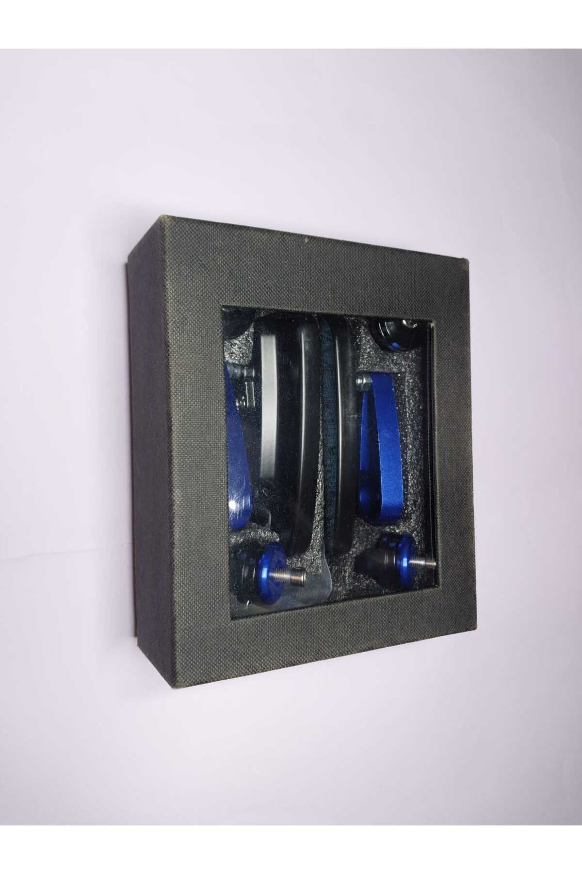 OEM motosiklet gidon aynası mavi