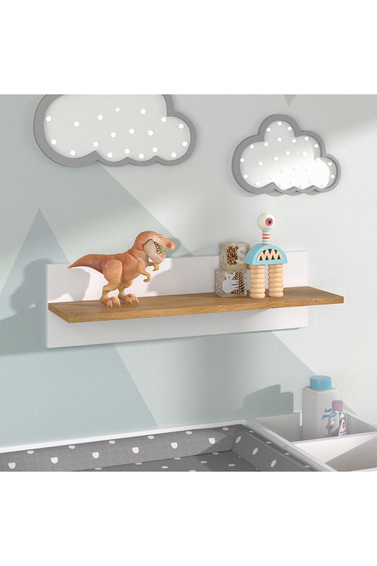 Egecan Mobilya-Wall Shelf Flying Wall Shelf Bookcase Organizer Shelf Bohemian Wall Shelf Nordic Wall Shelf 1Pcs 1