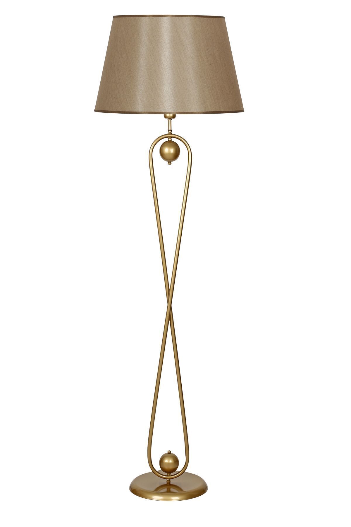 Forever Statik Eskitme Mat Gold Metal Lambader
