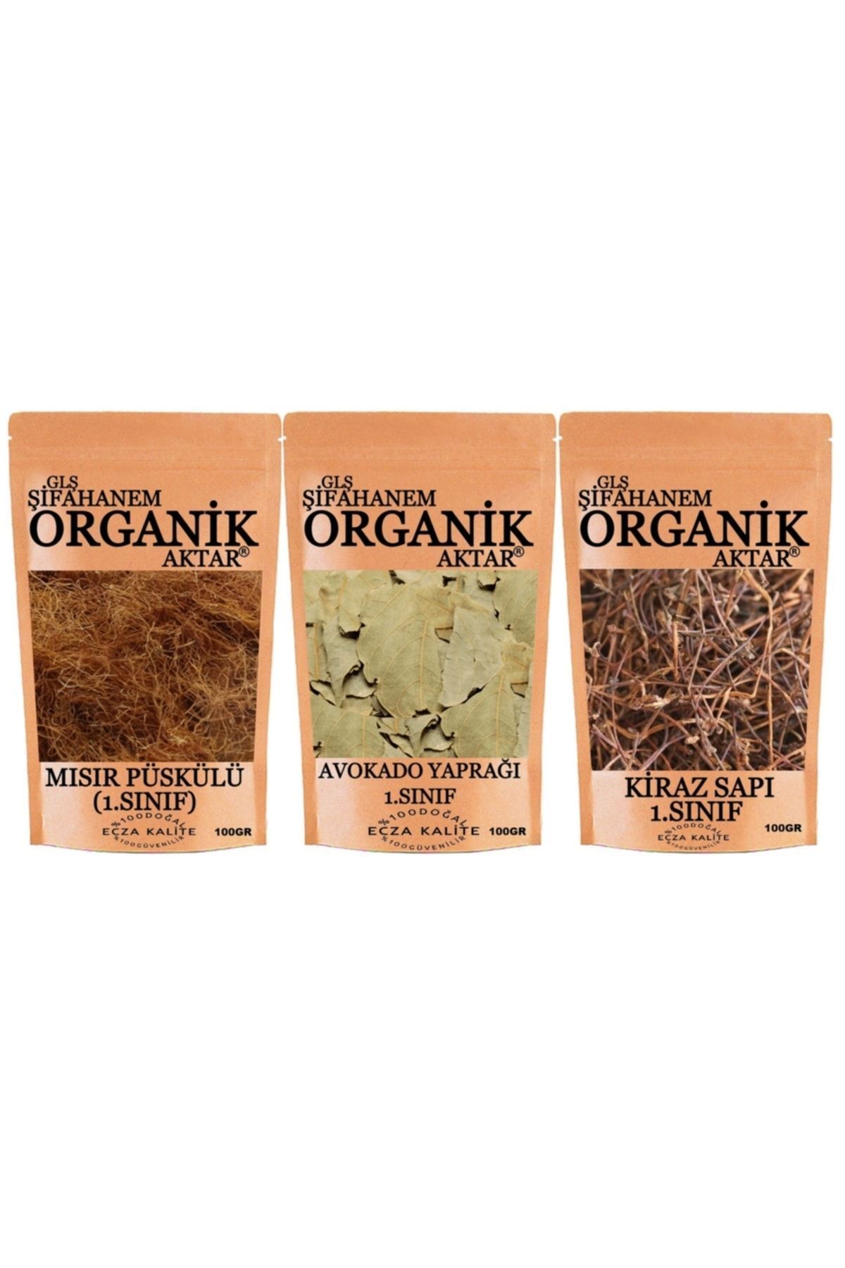 Ödem Atıcı Detoks Çayı Kiraz Sapı Mısır Püskülü Avokado Yaprağı 100grx3