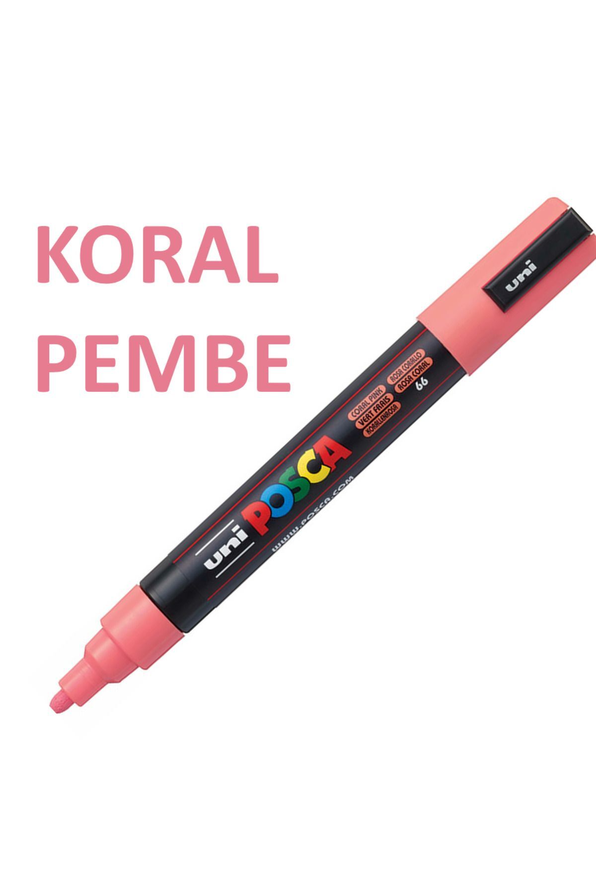 Posca Coral Pink Marker Pc-5m (1.8-2.5mm) Poska Pc5m Pc - 5m