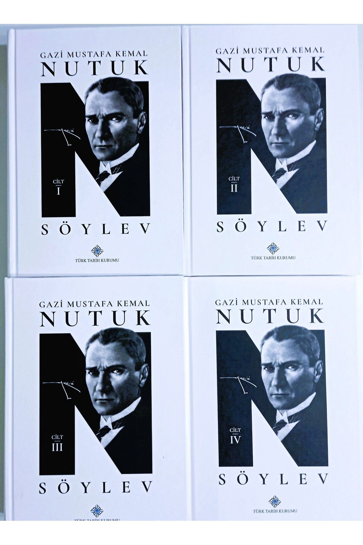 Türk Tarih Kurumu Yayınları Gazi Mustafa Kemal Nutuk Söylev (I-IV.Cilt Takım) Ciltli Kapak /Türk Tarih Kurumu