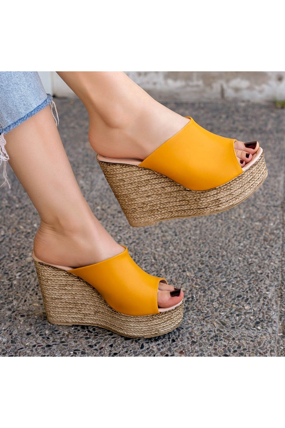 Hardal Cilt Dolgu Topuk Terlik