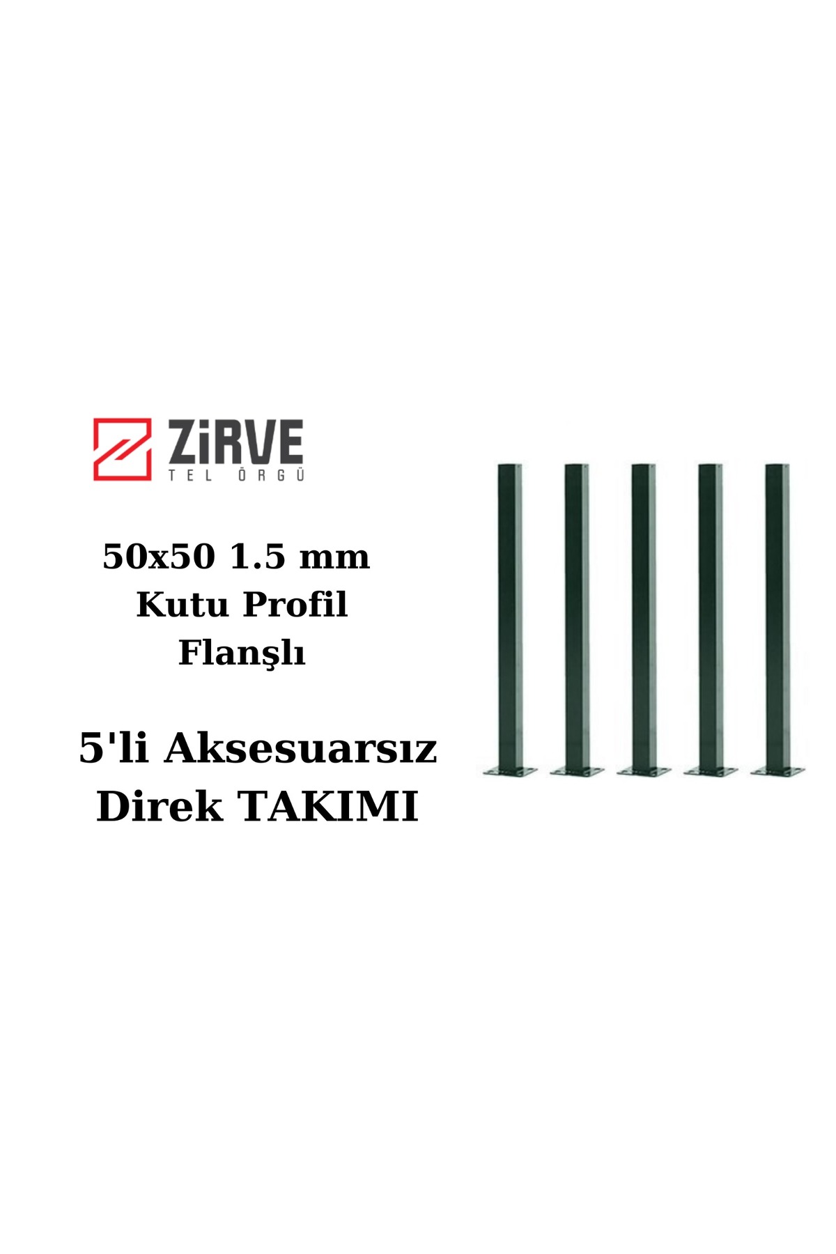 200 cm Panel Çit Direği (5 Adet)