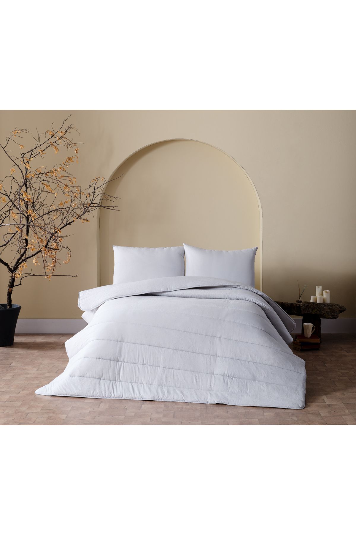 Doqu Home-Light Gray Single Cloudy Quilt Set 6
