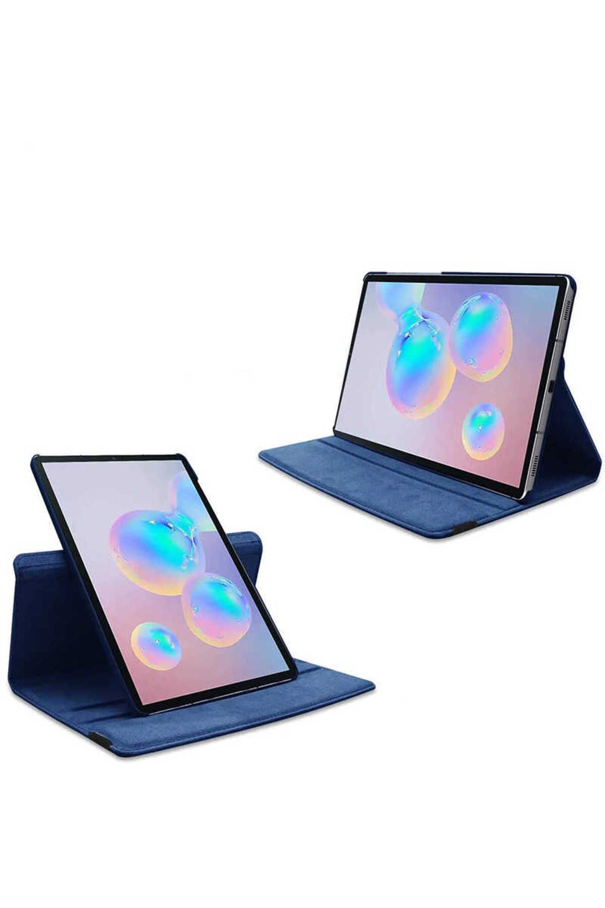 Young Tech-Samsung Galaxy Tab S7 Plus T970 - 360 Degree Rotating Synthetic Leather Case with Stand 4
