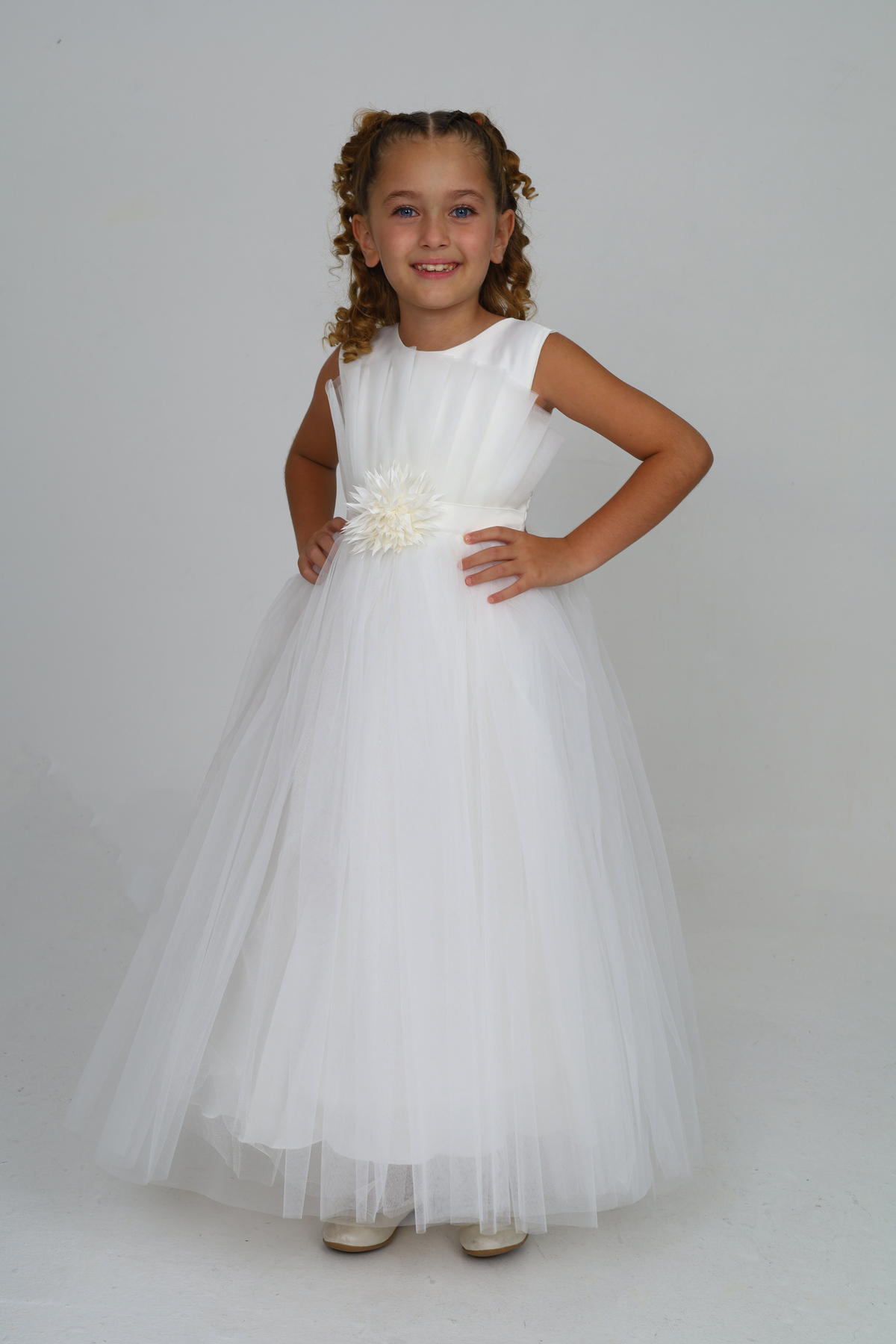 Girls Farmed Evening Dress Birthday Dress