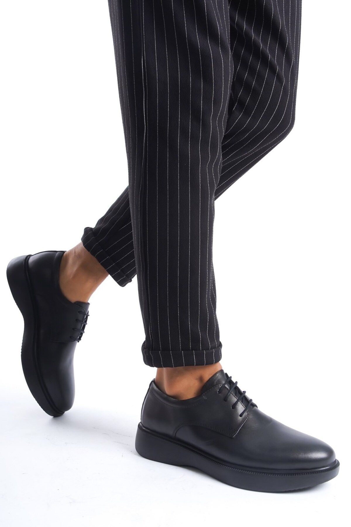 maximoda-Pantofi casual pentru bărbați din piele naturală cu talpă groasă 5