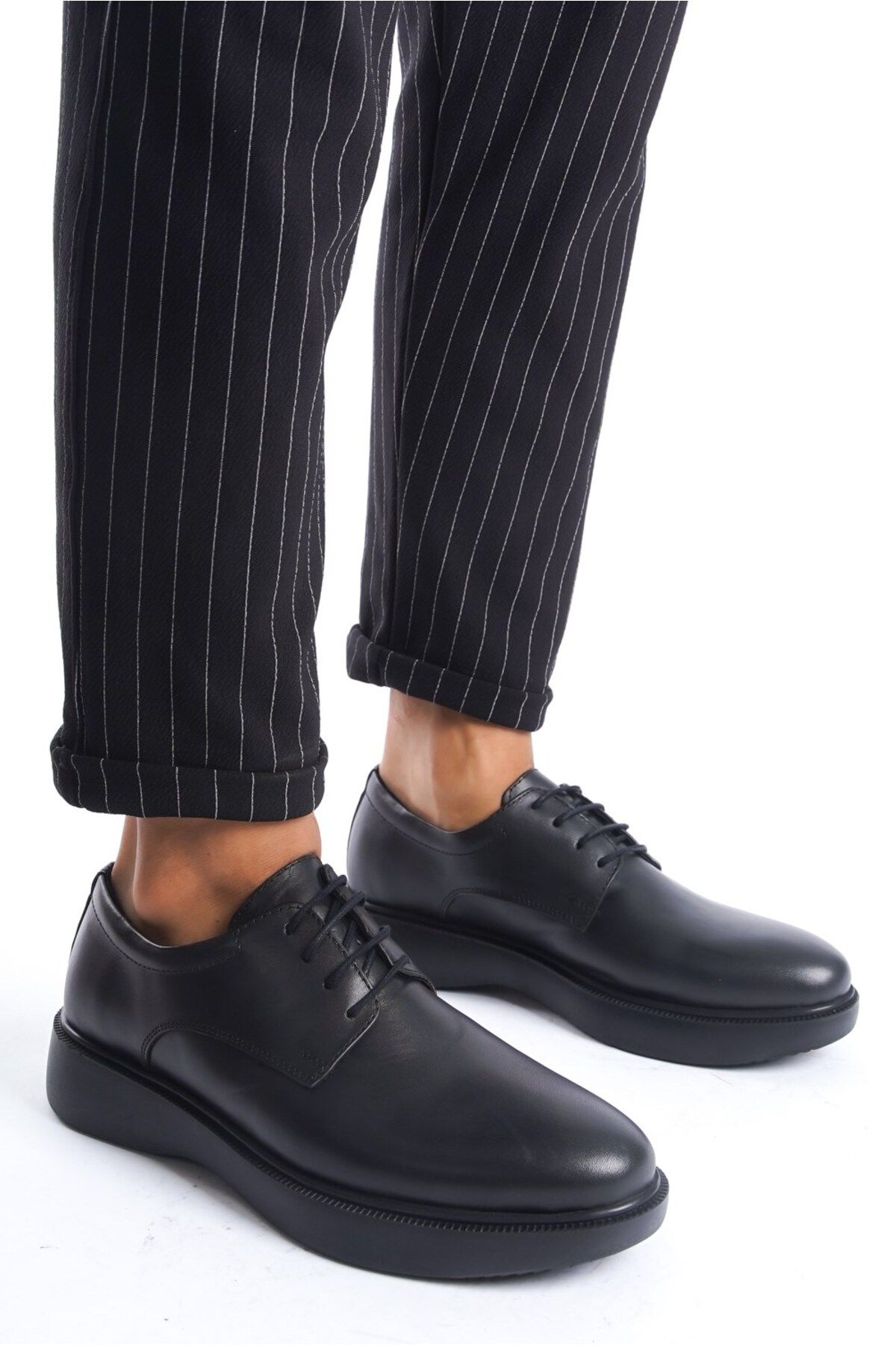 maximoda-Pantofi casual pentru bărbați din piele naturală cu talpă groasă 1