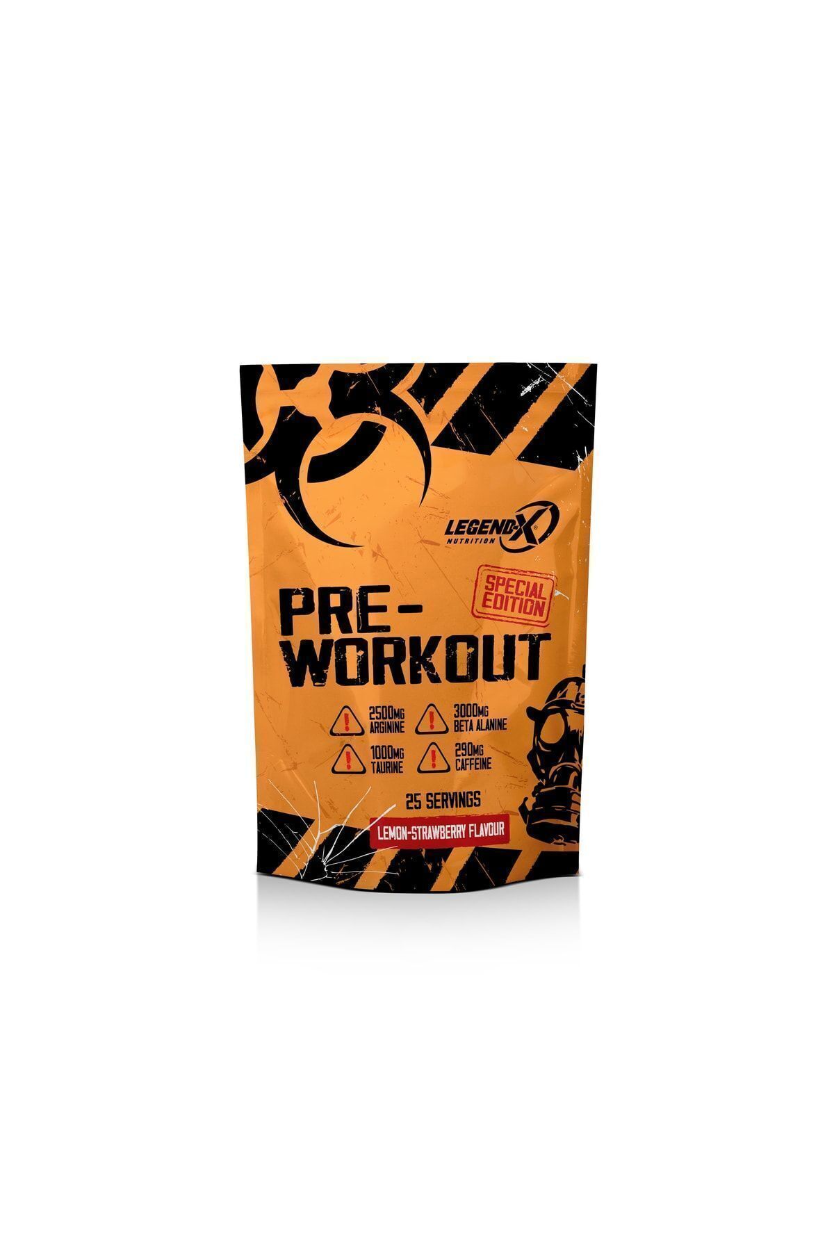 LEGEND-X NUTRITION Pre Work Out Limon Çilek Aromalı 25 Servis 250 gr