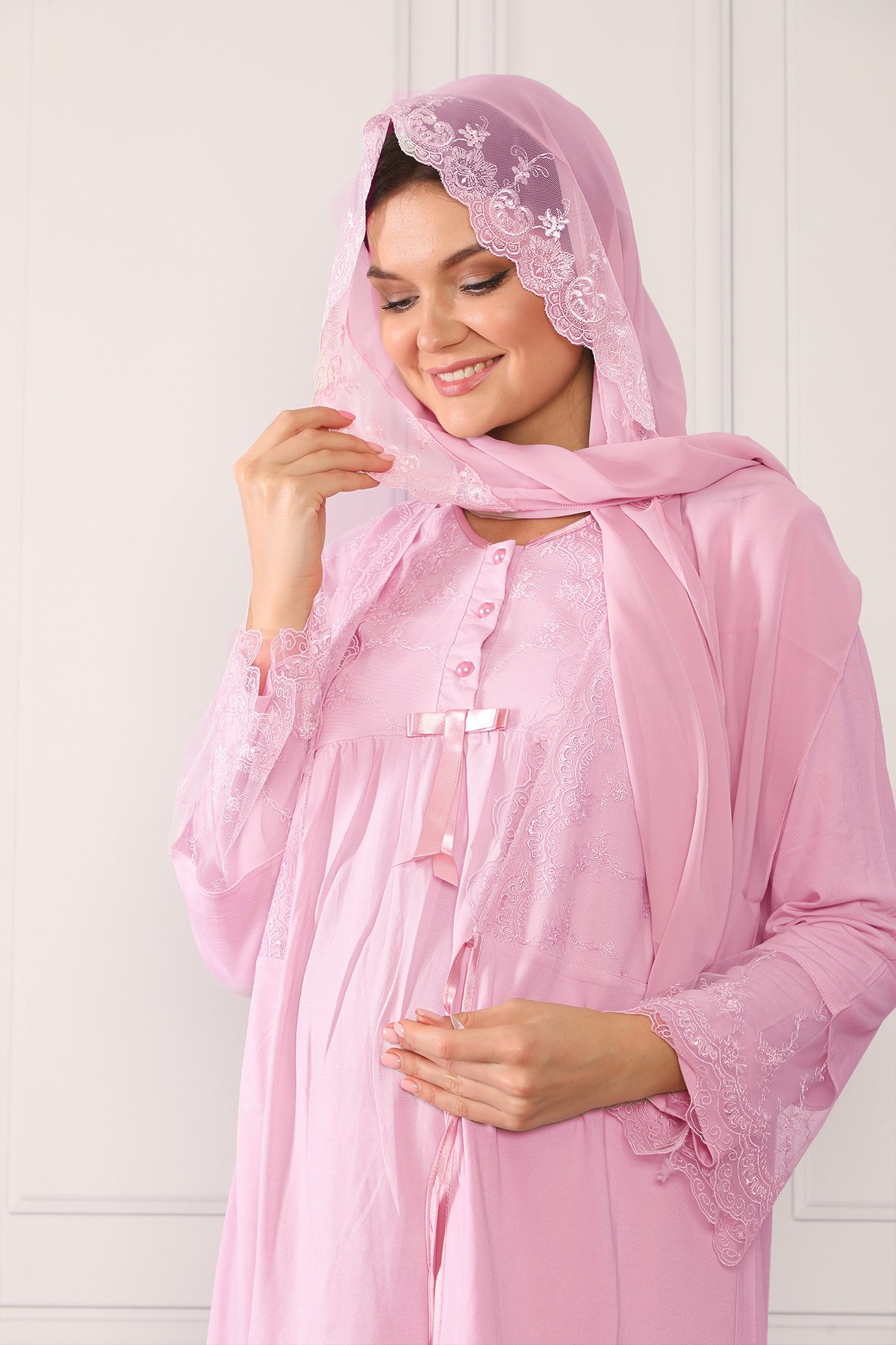 lohusahamile Pembe Lohusa Hamile Şal