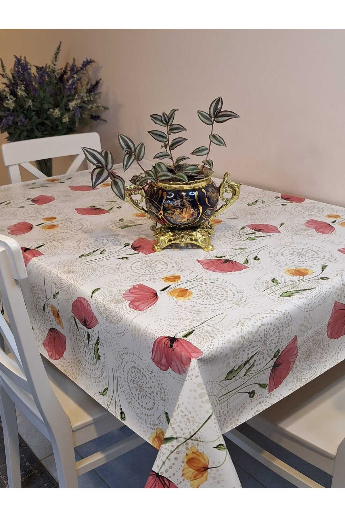 Başak Ev Tekstili-Patterned FiberPvcOilcloth - Wipeable Table Cloth 2