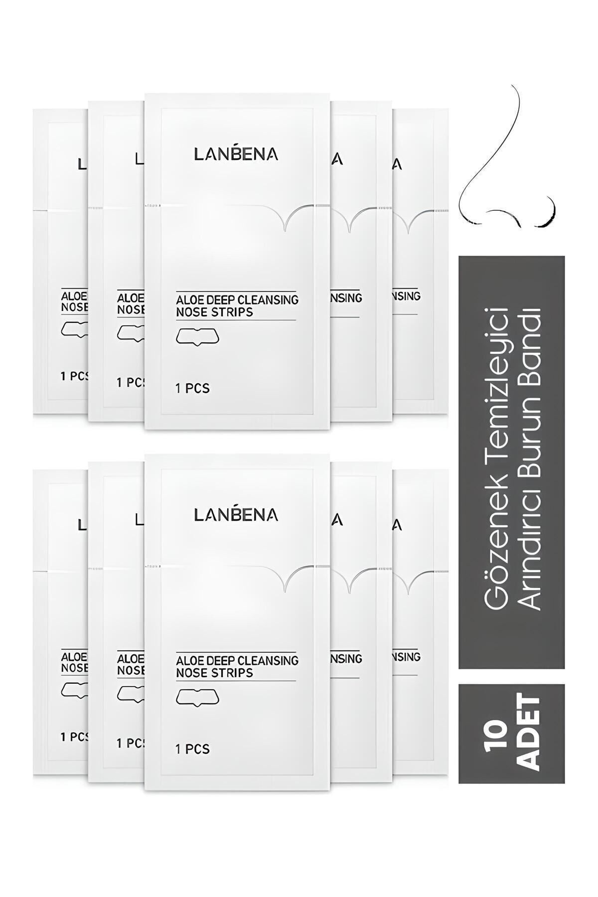 LANBENA-Blackhead Nose Patch Pore Cleaner, Purifying Nose Patch 10 Pieces 1