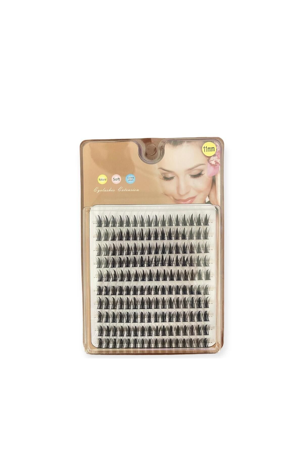 مژه مصنوعی Nesura مژه مصنوعی تک دسته مژه مصنوعی واقعی 11 میلی متر - 10 ردیف eyelash