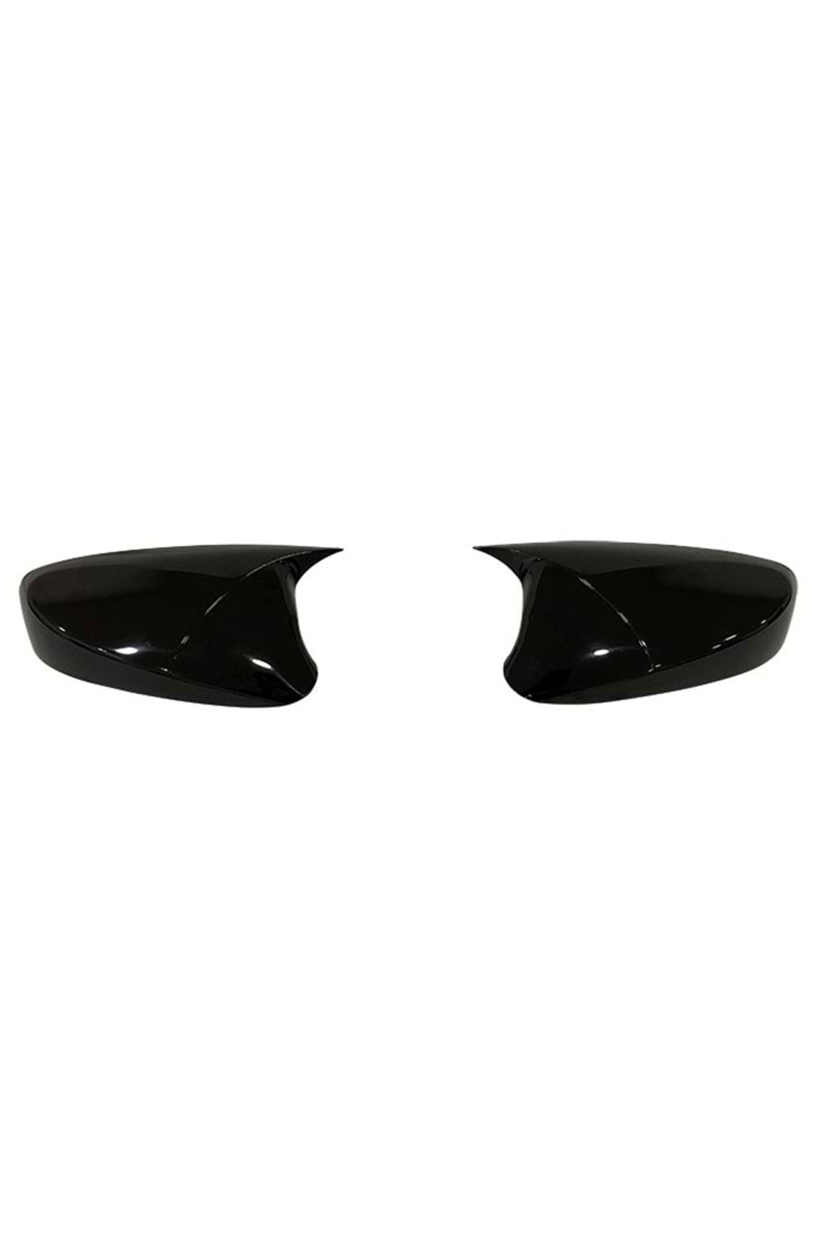 HasAkman Hyundai Accent Blue Uyumlu  Sinyalsiz Batman Yarasa Ayna Kapağı Piano Black 2011 - 2018