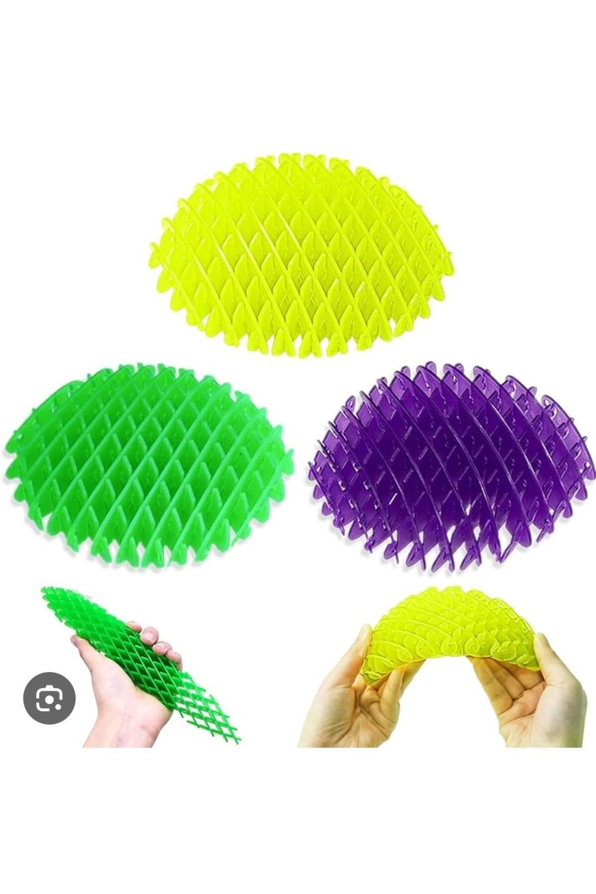 ümit toys-Green Worm Fidget Morf - Stress Relief Worm Spring, Shrink and Grow Design, 1 Piece 4