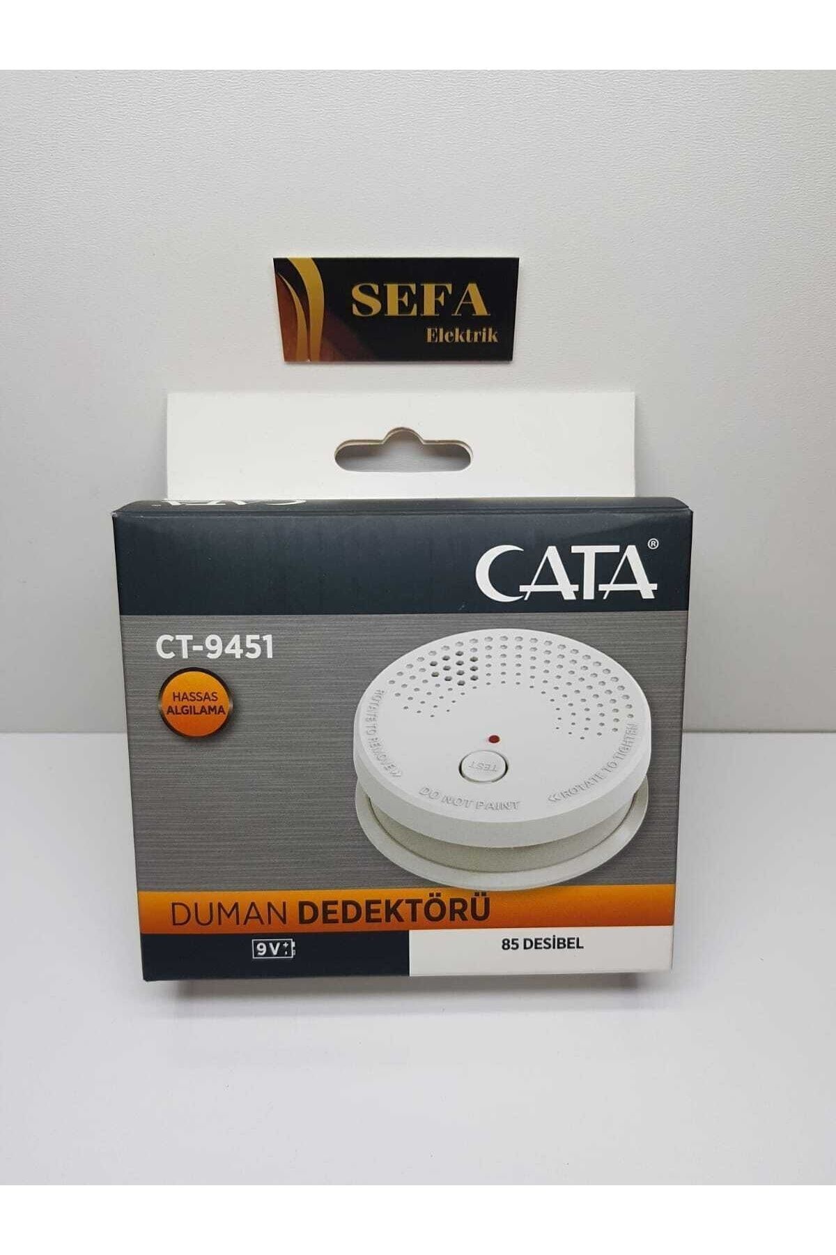 Cata Duman Dedektörü Ct-9451 ( Pil Çıkmaz )