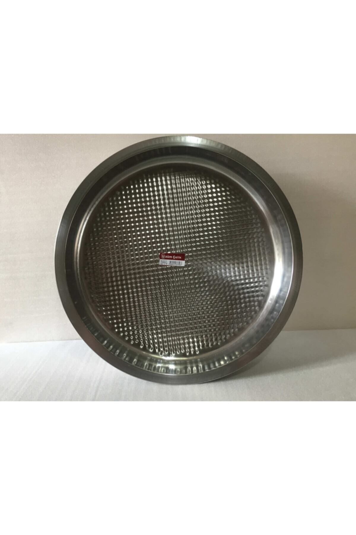 mobilreyon - Çiğ Köfte Tepsisi 6.no - Çap: 54 Cm - Derinlik: 9 Cm - Çelik Leğen - Motifli