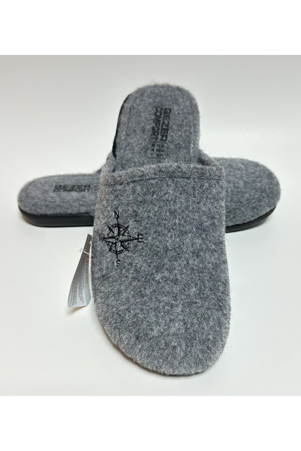 GEZER-MEN'S FELT COMFORTABLE LIGHT HOME AND MISFIR SLIPPERS 6