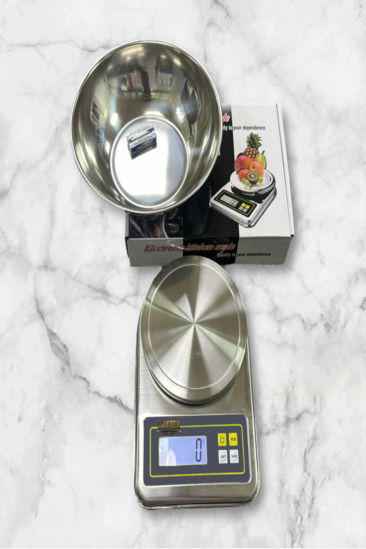 LUXTER 5 KG KEFELİ  DÖNERCİ MUTFAK TERAZİSİ 5 KG/1 GRAM HASSASİYETLİ