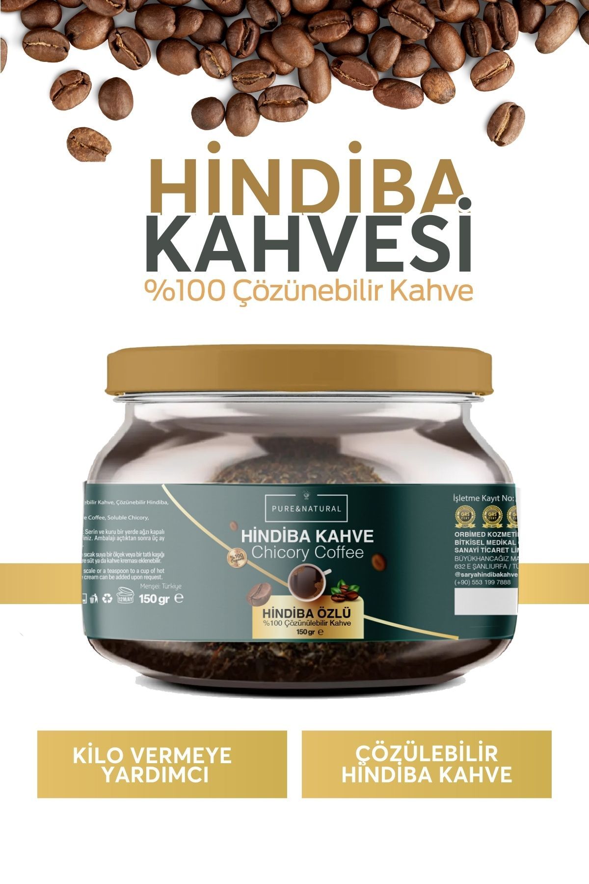PureandNatural Pure&natural Detox Hindiba Kahve 1 Aylık Kullanım
