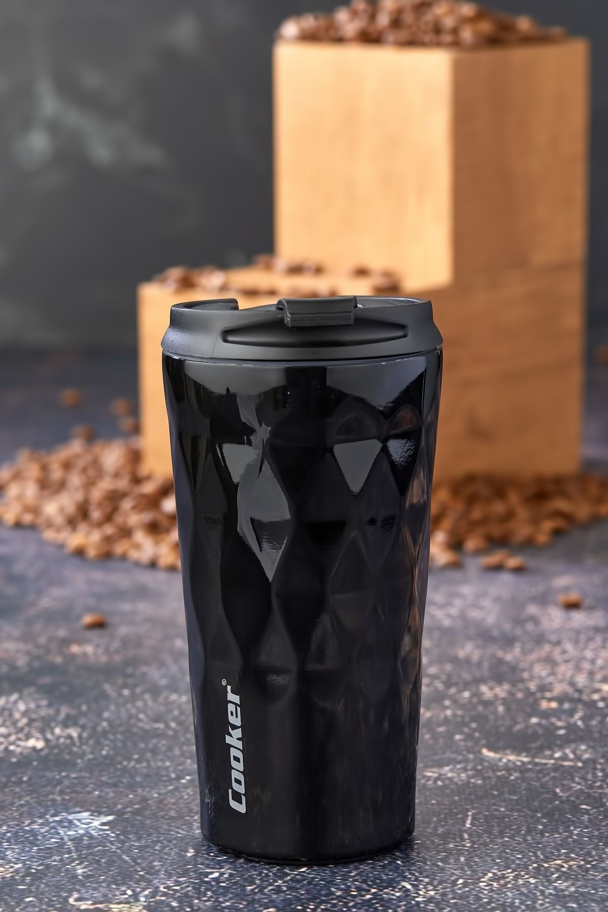 فلاسک مشکی استیل جدید 0.35 میل از ضد زنگ 350 Thermos Tea Picnic Camp Café Hotel Cooker