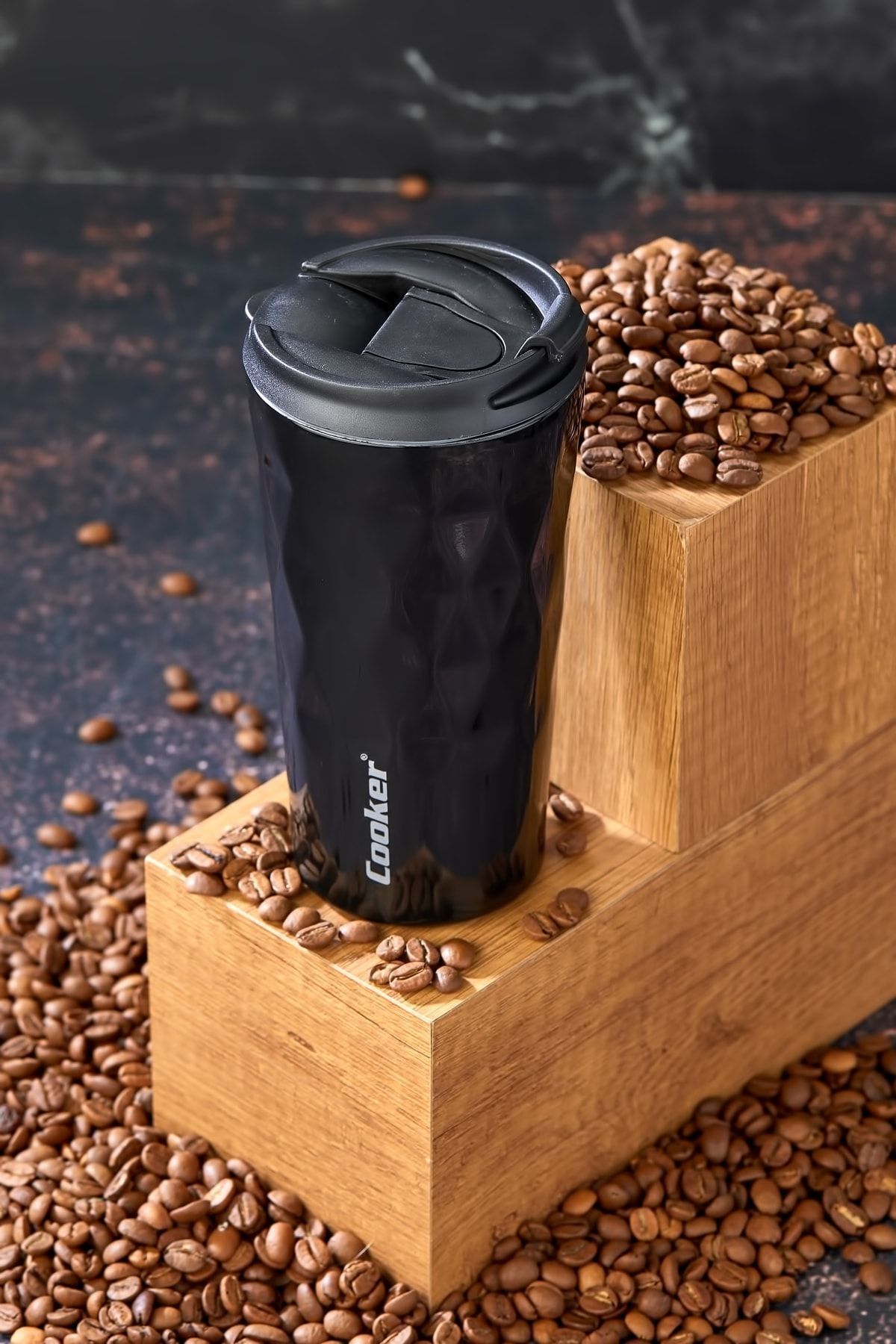 فلاسک مشکی استیل جدید 0.35 میل از ضد زنگ 350 Thermos Tea Picnic Camp Café Hotel Cooker