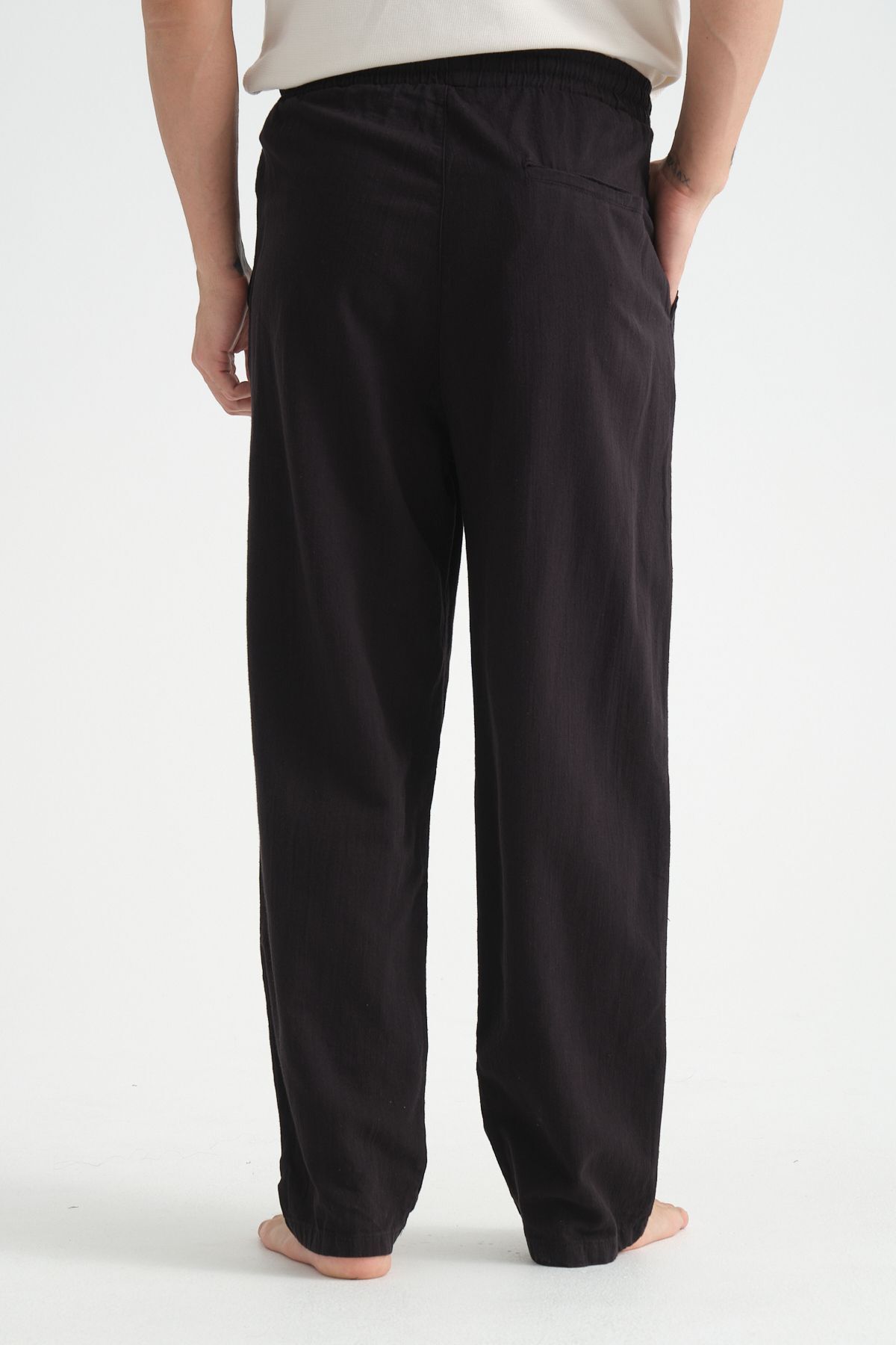 Redline-Luxe Men's Linen Blend - Comfortable Baggy Pants, Wide Leg New Season 5