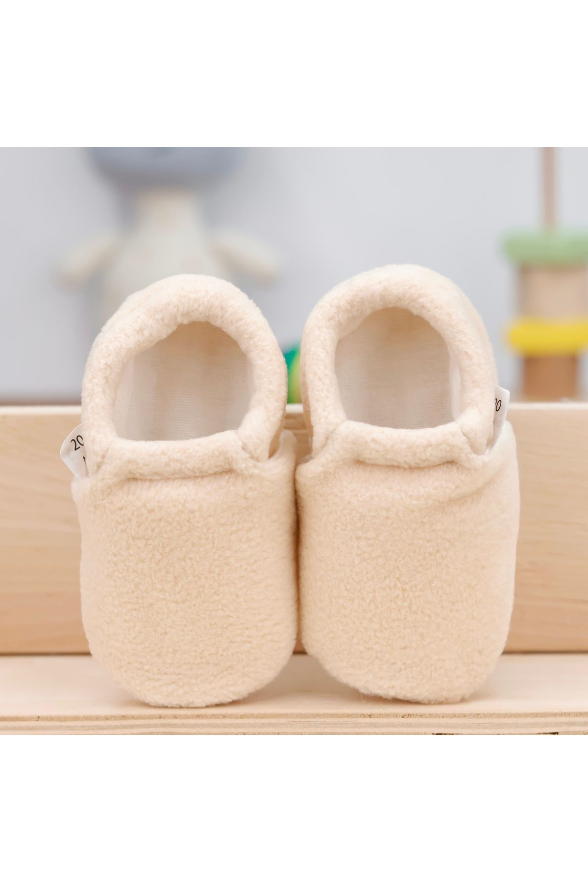 Ella Bonna-Fleece-Baby-Ärmel – rutschfeste Sohle und Bio-Baumwoll-gefütterte Heim-Kinderzimmerschuhe 4
