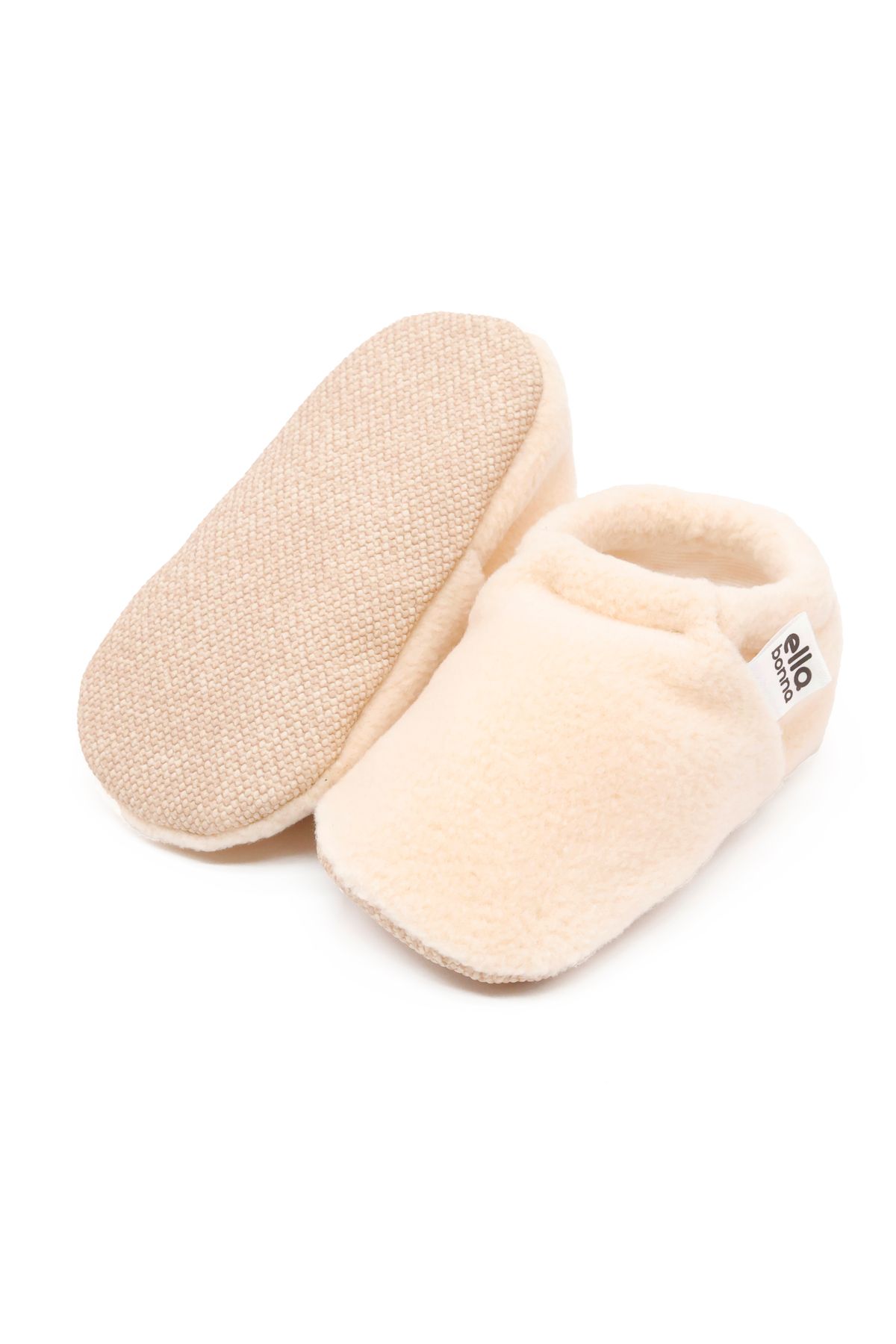 Ella Bonna-Fleece-Baby-Ärmel – rutschfeste Sohle und Bio-Baumwoll-gefütterte Heim-Kinderzimmerschuhe 2