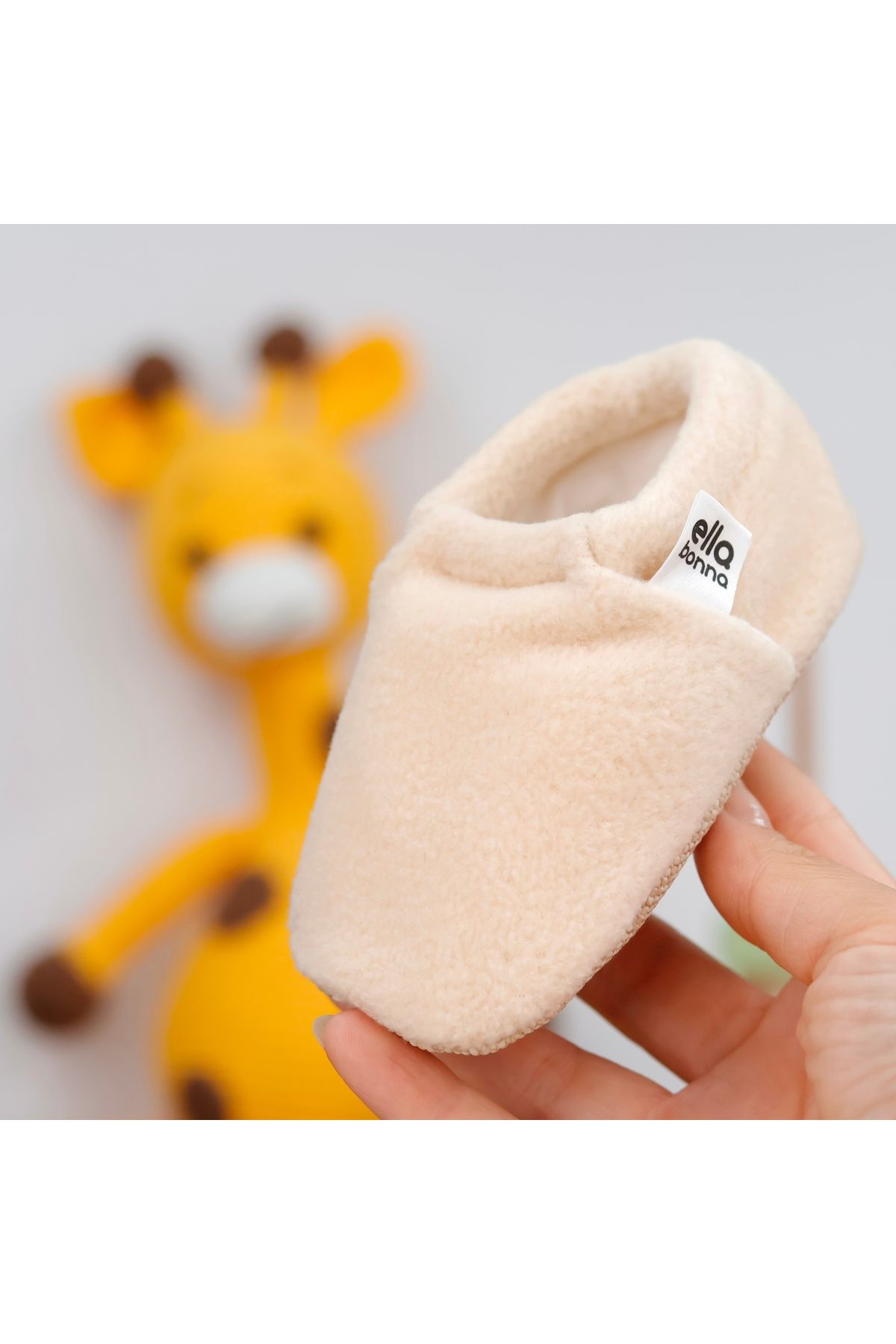 Ella Bonna-Fleece-Baby-Ärmel – rutschfeste Sohle und Bio-Baumwoll-gefütterte Heim-Kinderzimmerschuhe 5