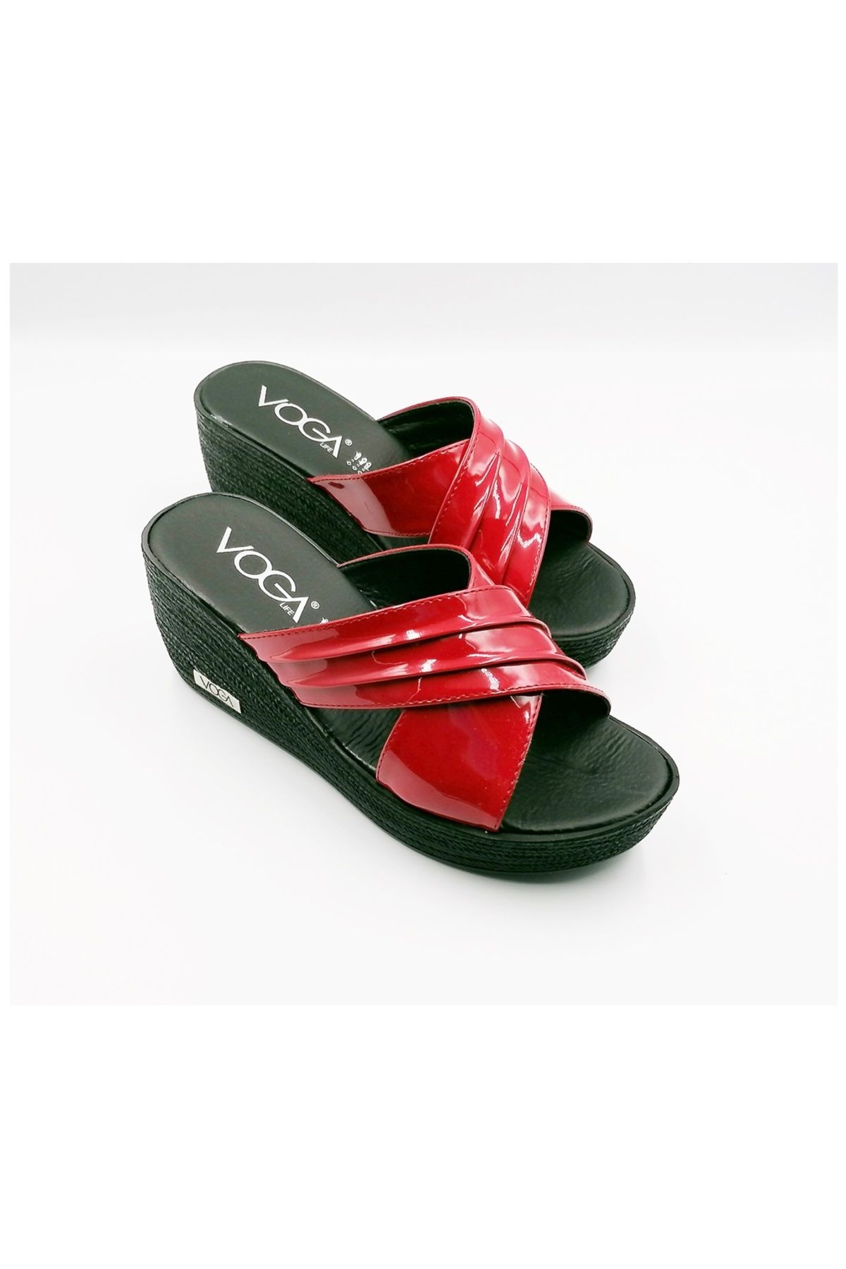 Sino-High Heeled Stylish Women's Platform Slippers Set - 2 Pieces 2