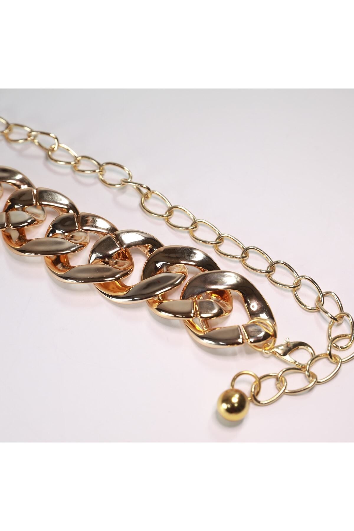 Fiori-Goldfarbener Kettengürtel für Damen 3