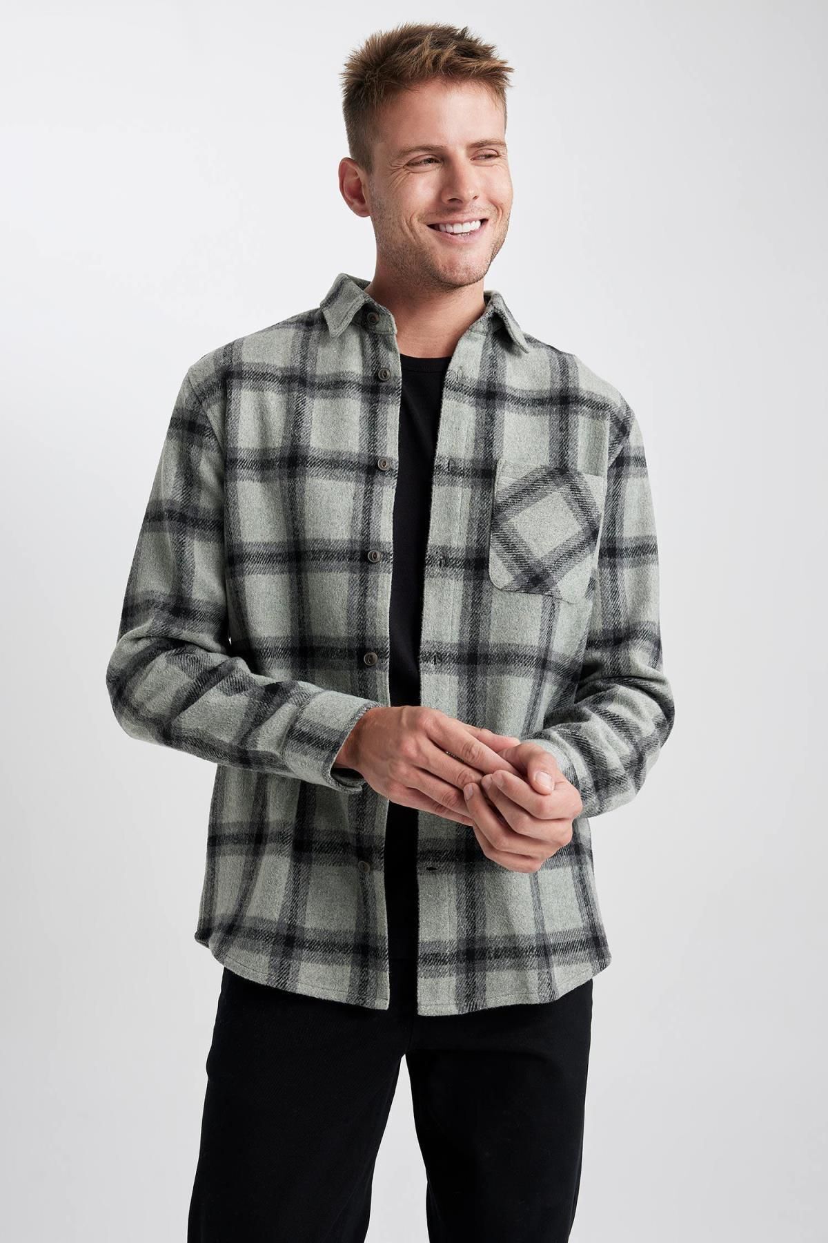 پیراهن مردانه دفاکتو | A5517AX23AU Defacto - Image 8