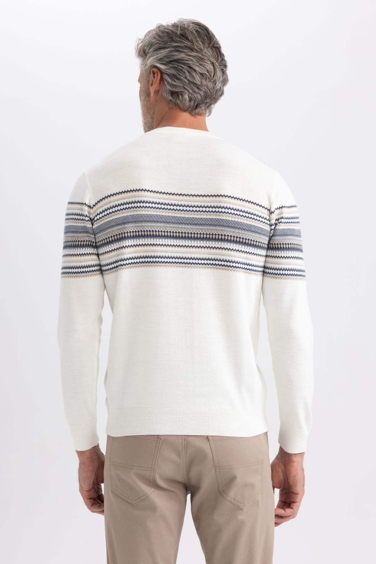 بافت و پلیور مردانه اکرو Defacto | B1402AX23AU اورجینال - تصویر 7