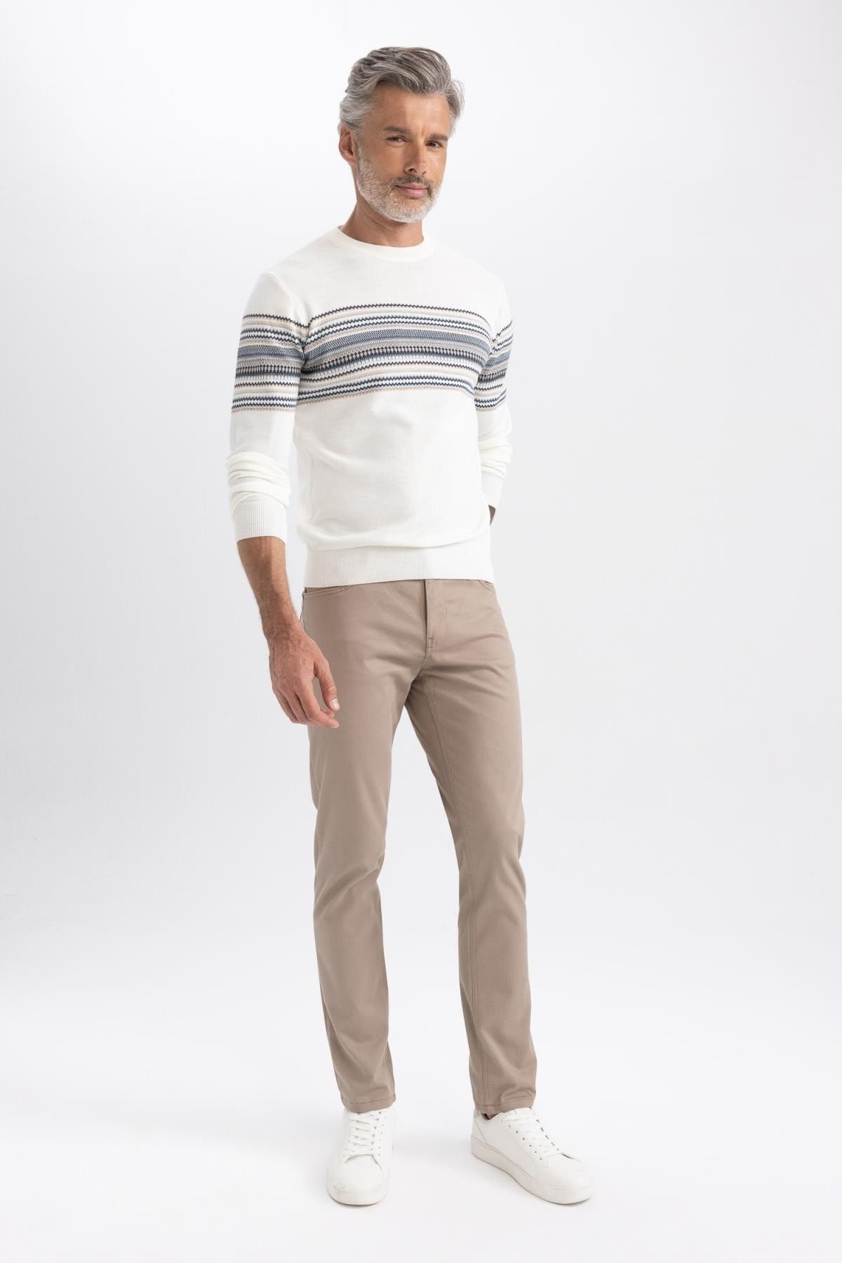 بافت و پلیور مردانه اکرو Defacto | B1402AX23AU اورجینال - تصویر 2