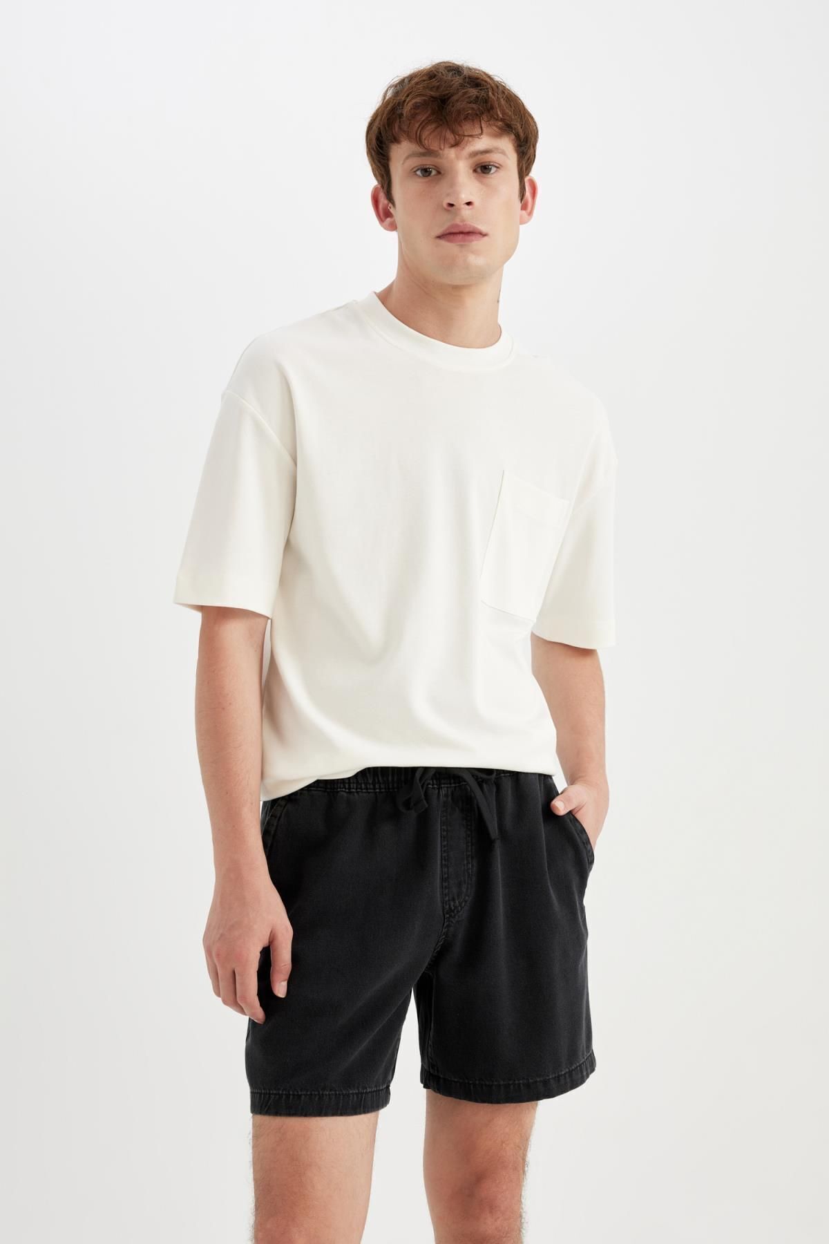 شلوارک مردانه دفاکتو | D4390AX24SM Defacto - Image 4