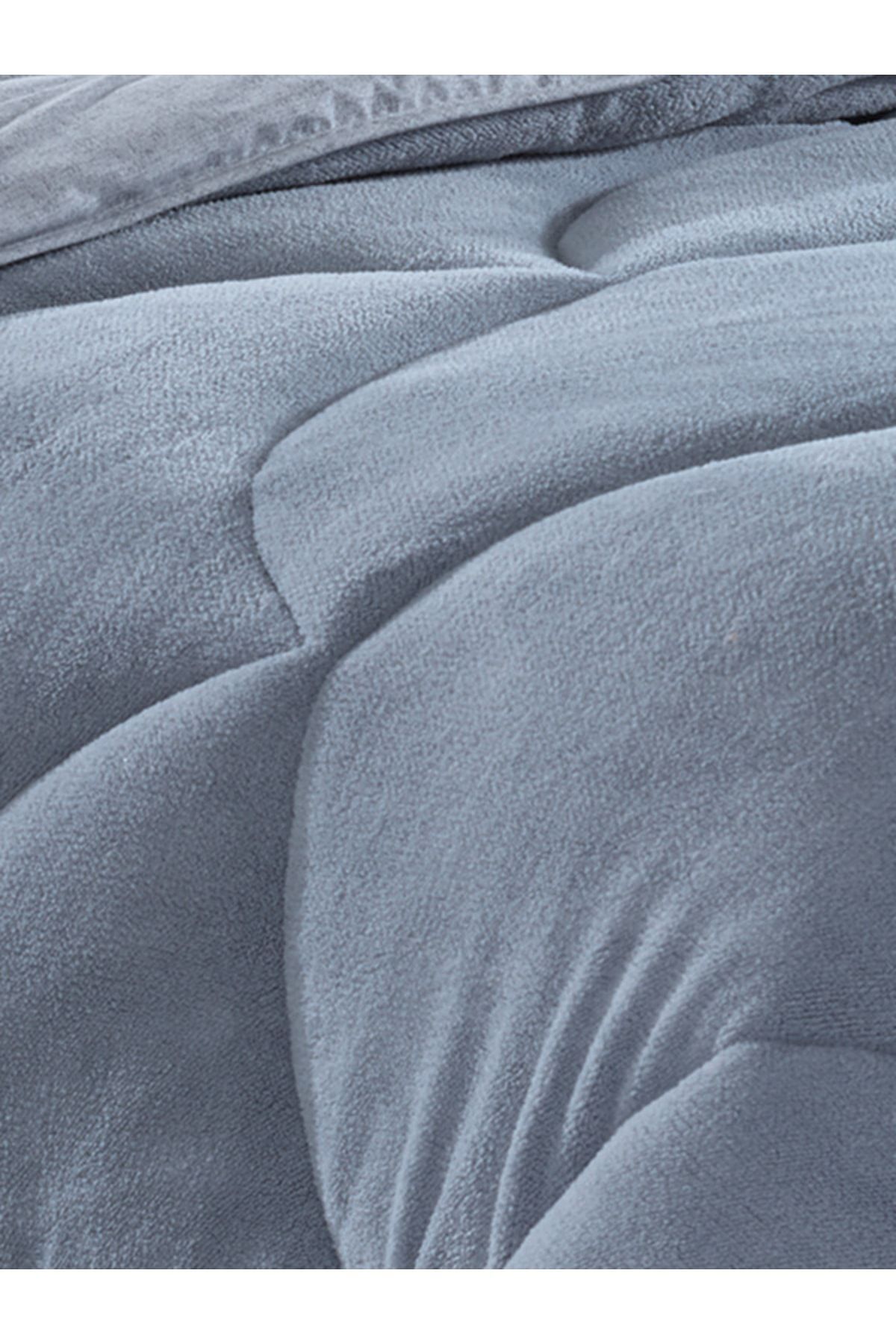 NANOSOFT-Single Gray Welsoft Quilt 2