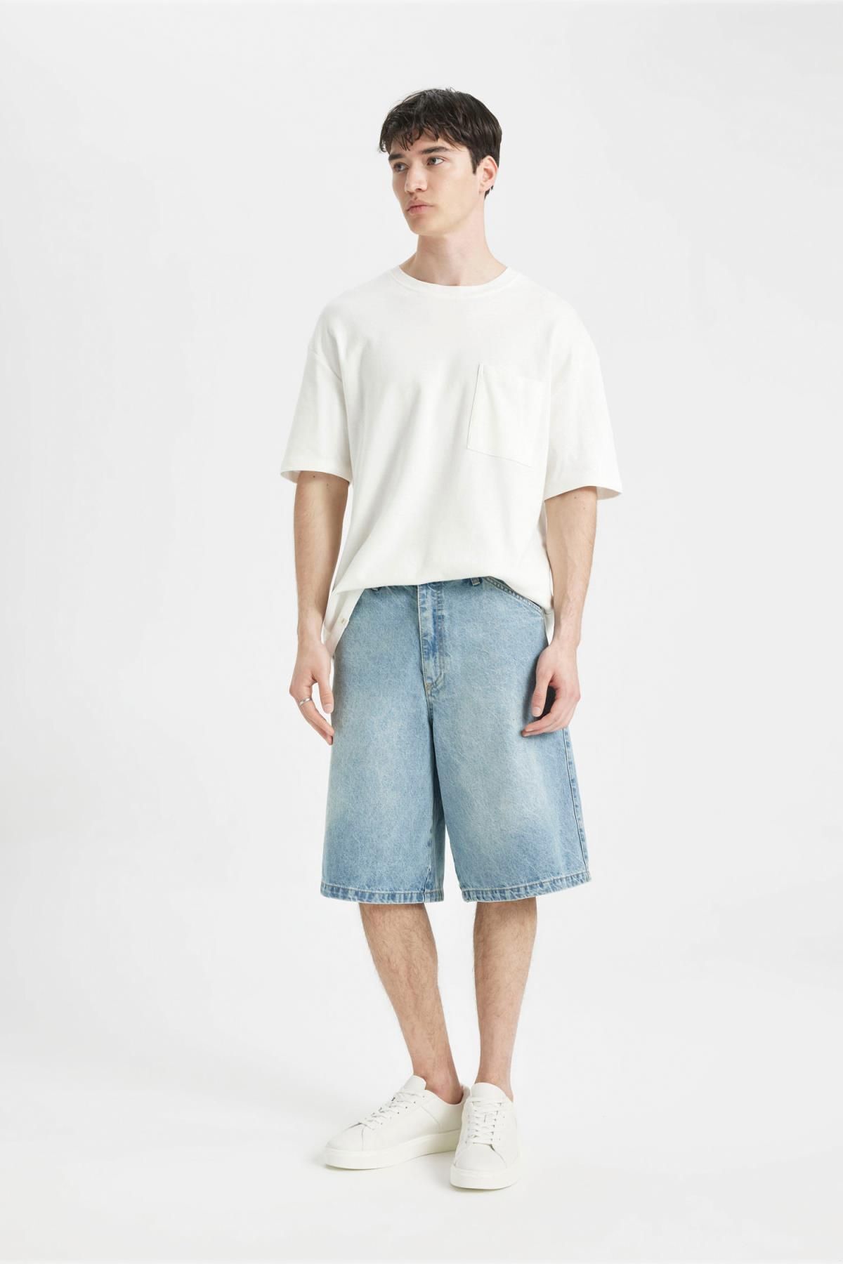 شلوارک مردانه دفاکتو | C2048AX24SM Defacto - Image 4