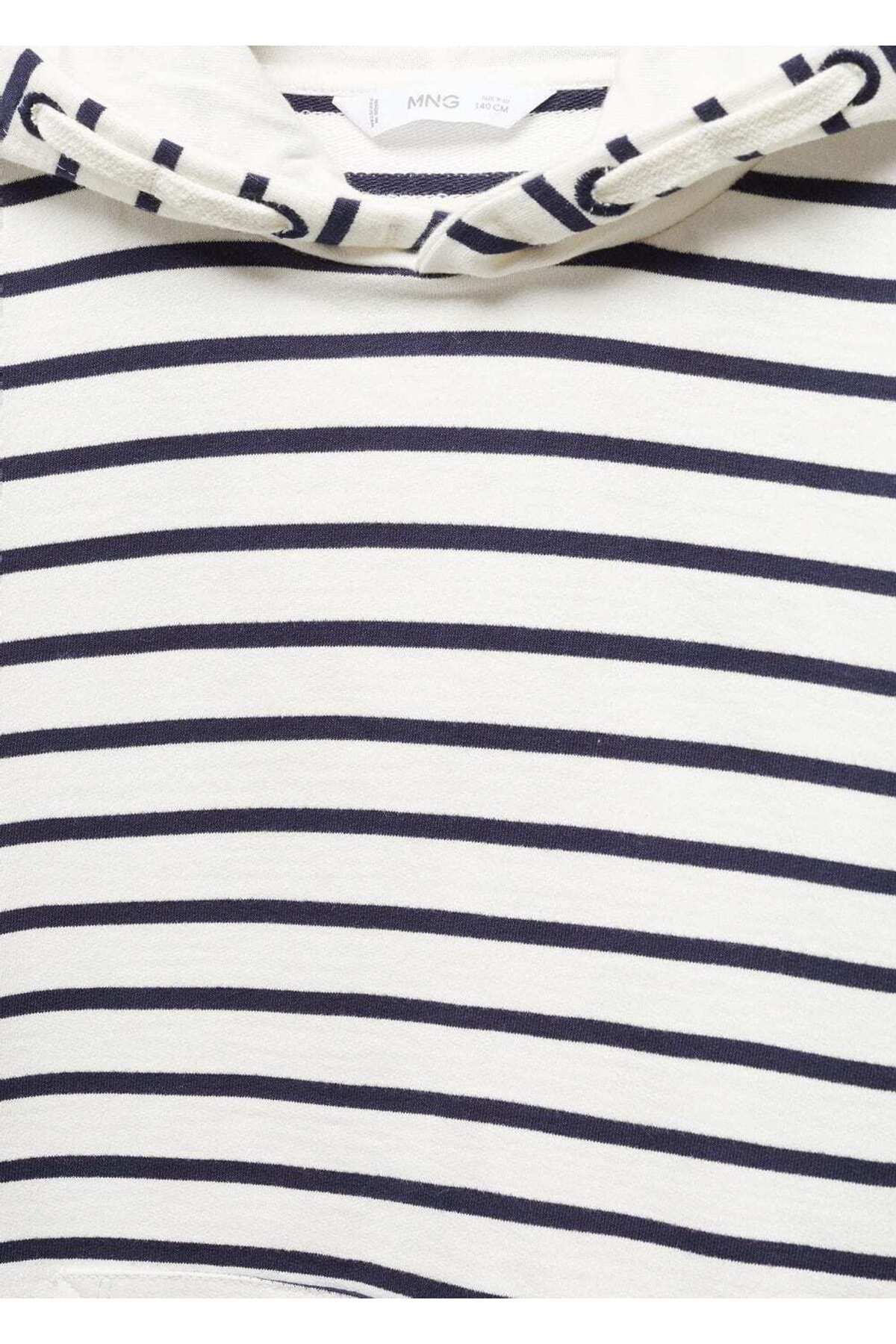 سویشرت پسرانه سفید MANGO Kids | 67014463 اورجینال - تصویر 7