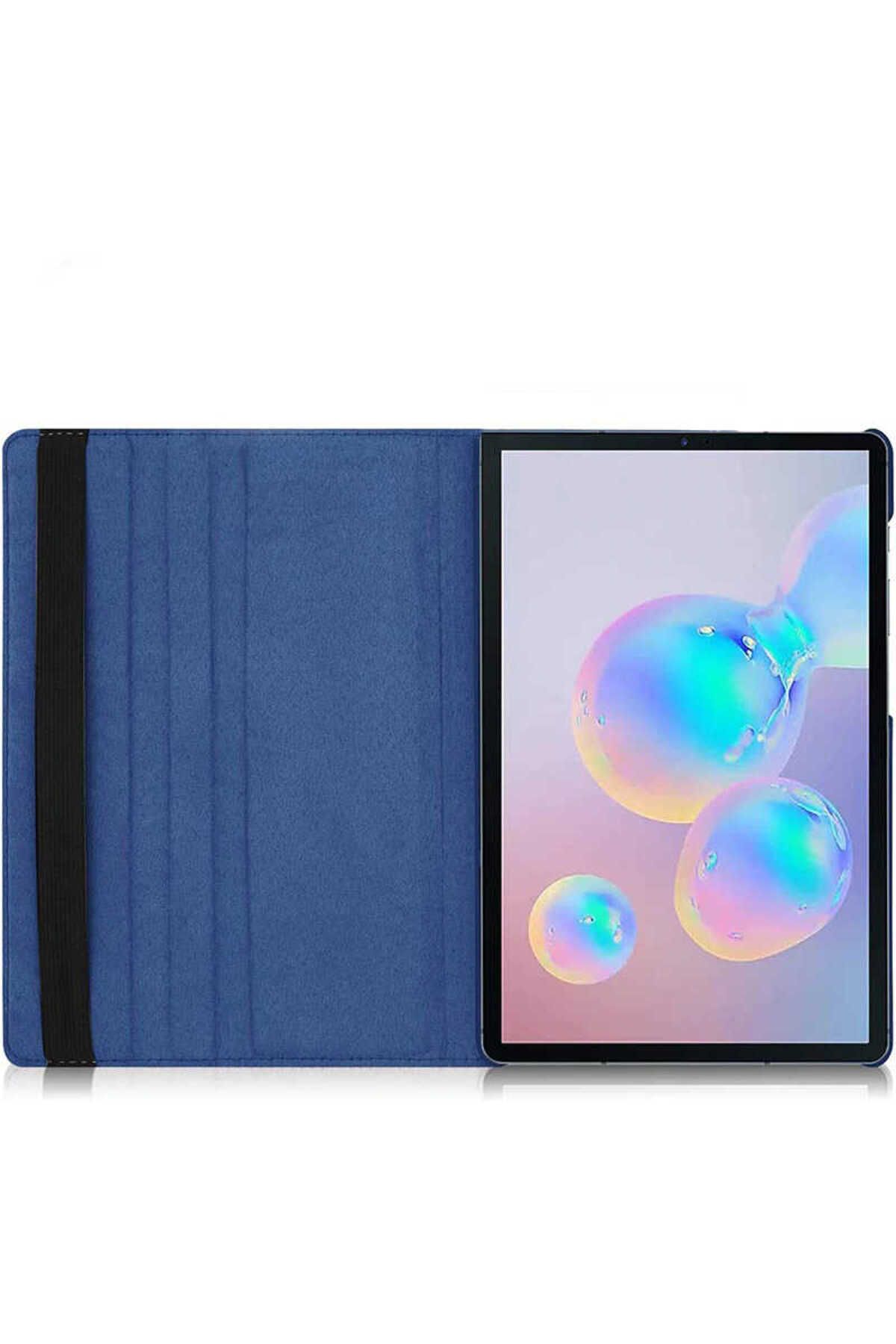 Young Tech-Samsung Galaxy Tab S7 Plus T970 - 360 Degree Rotating Synthetic Leather Case with Stand 3