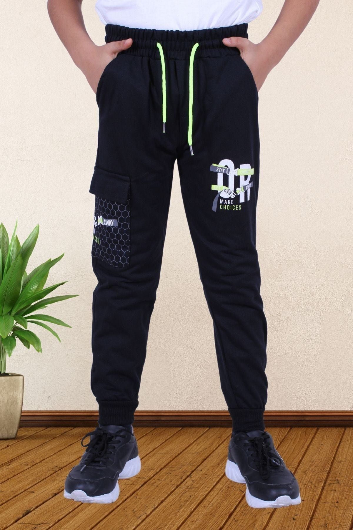 FYK COLLECTİON Phosphorescent and Text Printed Children's