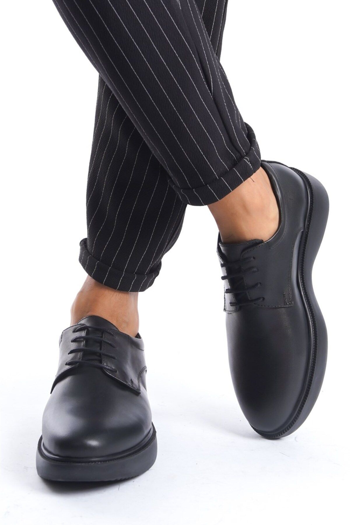 maximoda-Pantofi casual pentru bărbați din piele naturală cu talpă groasă 2