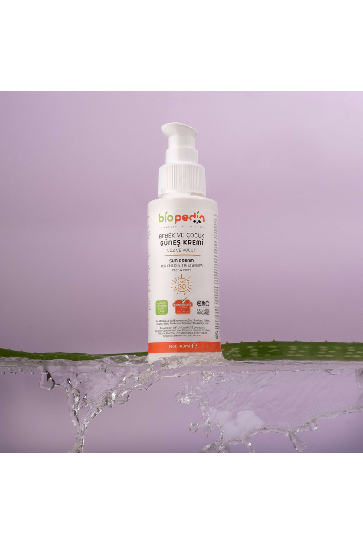 VZN Biopedia Organik Bebek ve Çocuk cilt Nemlendirici- Güneş Kremi 100 ml fotoğrafı 4 (önizleme)