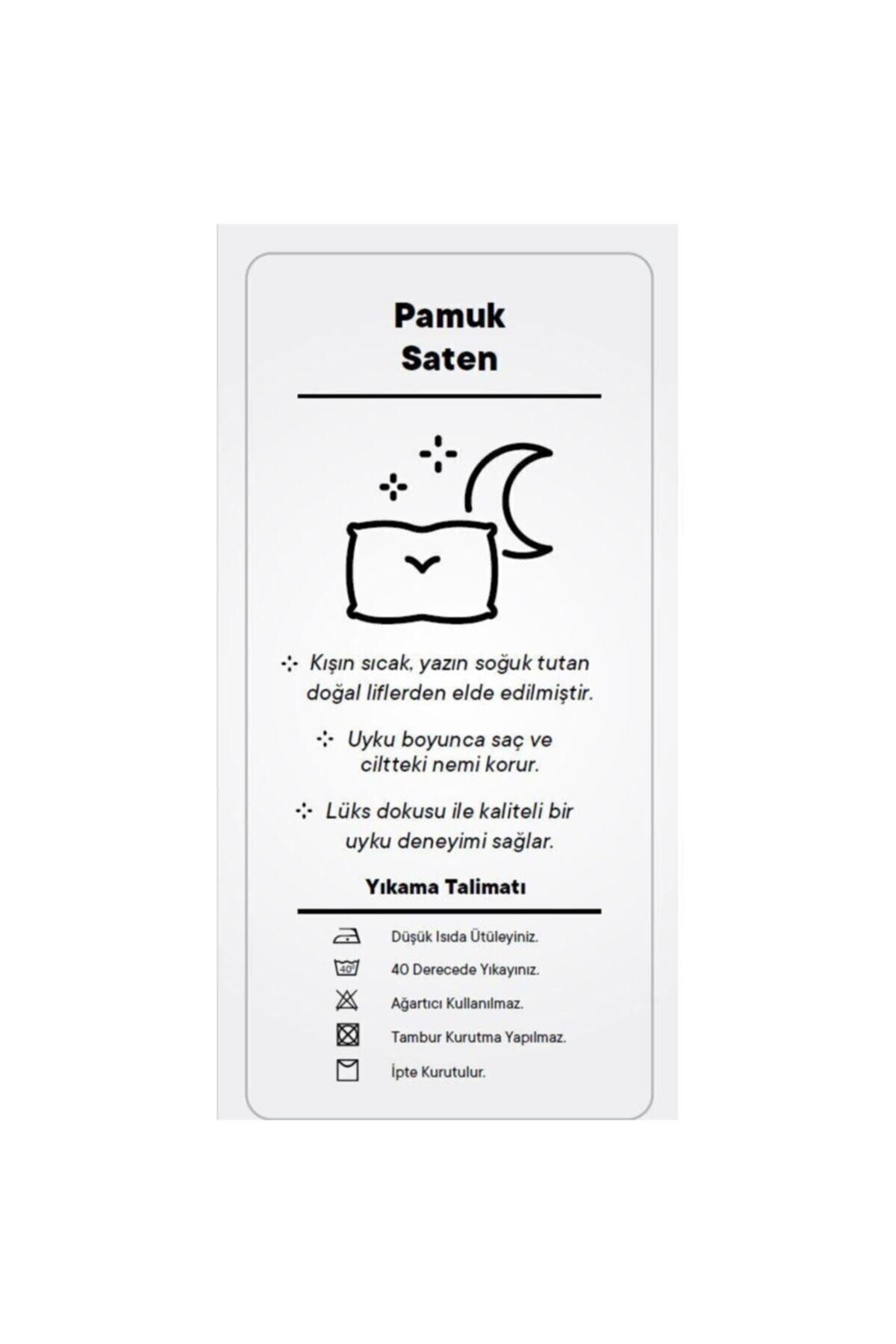 Tekstil Home Lüx Otel Tipi Çift Kişilik Lastikli Çarşaflı Çizgili Pamuk Saten Nevresim Takımı 160x200 Cappicino 5
