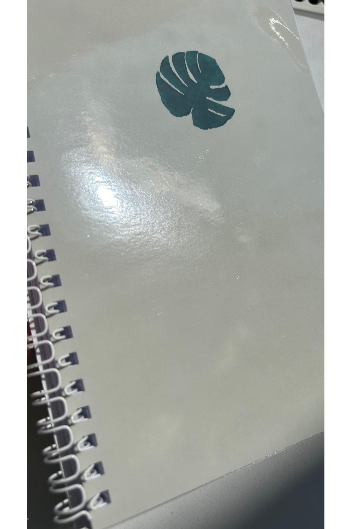 Handeto Kraft-A5 Leaf Themed 90Gr Spiral Unlined Notebook - Quote and Notepad 7