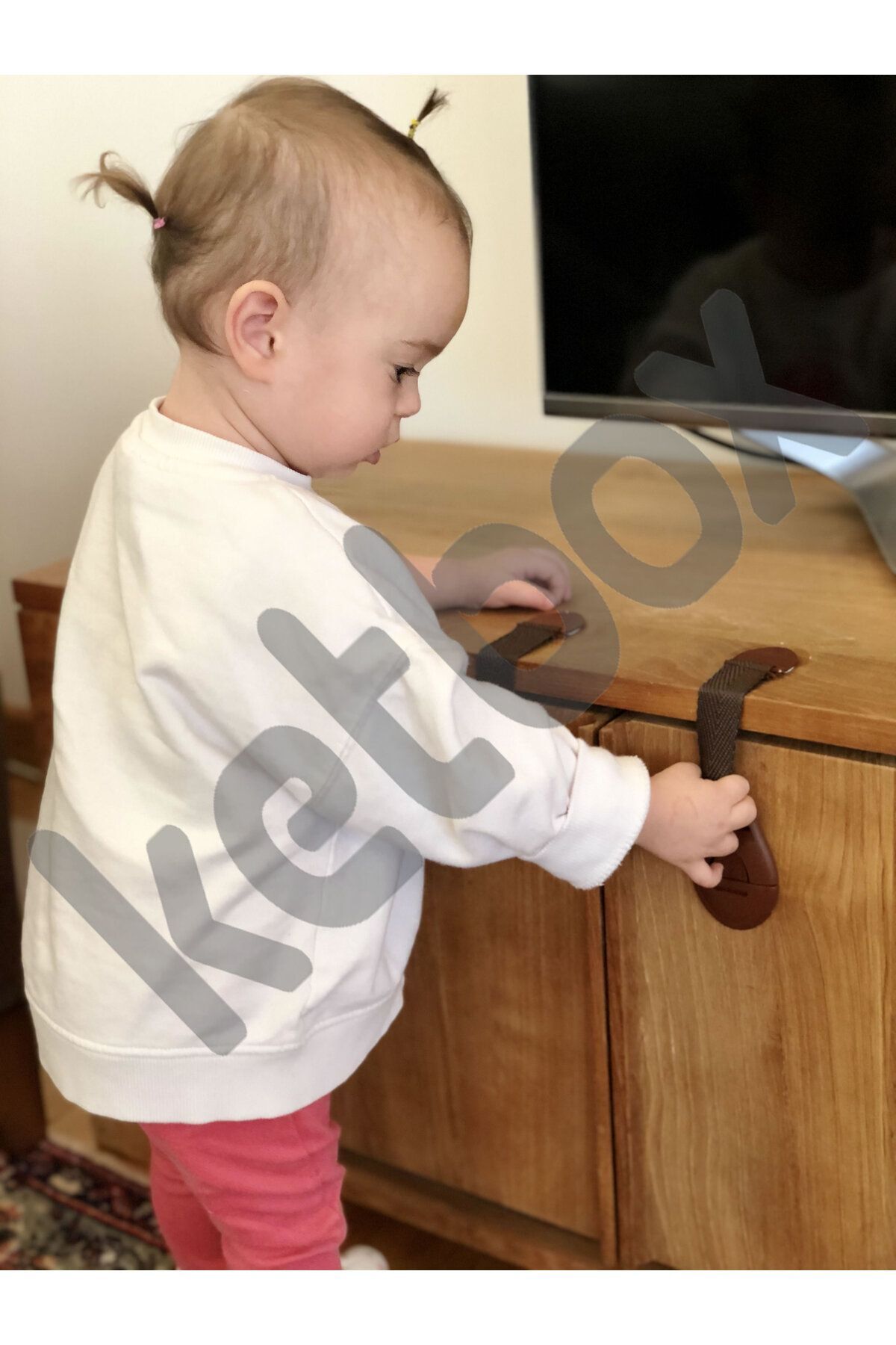 ketbox Kahverengi Bebek Güvenlik Kilidi Çocuk Çekmece Dolap Beyaz Eşya Güvenlik Emniyet Kilidi 1 Adet fotoğrafı 3 (önizleme)